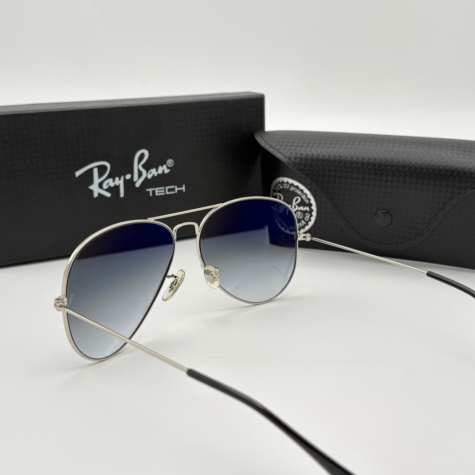 Aviator Sunglasses Silver - custom